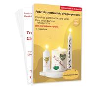 TransOurDream-Papel de transferencia al agua para velas,A4X10 Hojas
