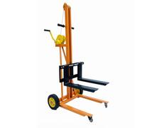 Transpaleta Apilador de elevación manual, carretilla elevadora con manivela 200kg for transporte almacén para almacén industrial