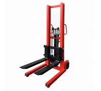 Transpaleta Apilador manual con horquilla, 2T, 85cm, ancho ajustable freno for almacén de almacenamiento para almacén industrial