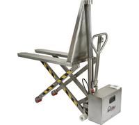 Transpaleta de pantógrafo de acero inoxidable Pramac, eléctrica
