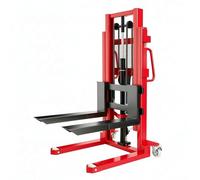 Transpaleta Horquilla manual del apilador 1000kg el 100cm mástil doble con freno for estante alto almacén para almacén industrial