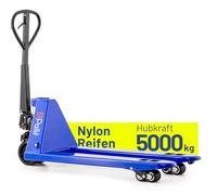 Transpaleta manual | 5 t / 5000 kg Capacidad de carga | 1150 mm Longitud de la horquilla | Ruedas de nylon | Europalets