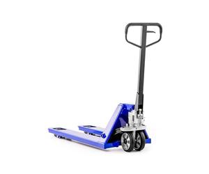 Transpaleta manual corta COMPACT-R | 2,5 t/2500 kg Capacidad de carga | 800 mm Longitud de la horquilla | Ruedas de Goma | Europalets