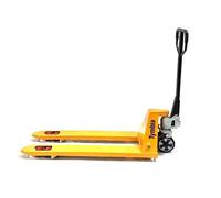 Transpaleta Manual TYMBIA 2500kg de Capacidad, Horquillas 1150x540mm, Ruedas de Goma y Rodillos Dobles de Poliuretano (se Entrega con timón desmontado).