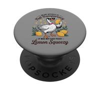 Transparencia Completa Limón Squeezy Funny Goose Humor PopSockets PopGrip Adhesivo