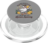 Transparencia Completa Limón Squeezy Funny Goose Humor PopSockets PopGrip para MagSafe