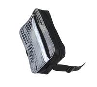 Transparency Meshes - Riñonera impermeable de PVC para herramientas, cinturón ajustable para senderismo, camping, almacenamiento esencial, malla transparente, Cinturón negro Wa de 8 pulgadas