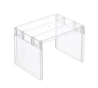 Transparency - Soporte de almacenamiento para nevera, organizador de cosméticos, estantes separadores en capas para objetos pequeños, estantes apilables para refrigerador