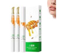 Transparent Colorless Moisturizing Lip Plumping Essence,Honey Moisturizing Lip Essence,Lip Plumping Serum,Honey Nourishing Lip Oil Moisturizer Stick (3pcs)