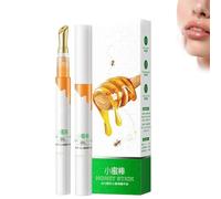 Transparent Colorless Moisturizing Lip Plumping Essence,Honey Moisturizing Lip Essence,Lip Plumping Serum,Honey Nourishing Lip Oil Moisturizer Stick (2pcs)