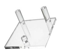 Transparent display stand for minerals and gemstones