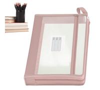 Transparent Filing Sleeve, Versatile Mesh Bag, Organizer with Fastener, Waterproof Homework Protector, Board Game Carrier for Files, Efficient Student Classroom Study Material Supply