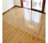 Transparent Floor Protection Mat Clear Table Cover Desk Pad PVC Waterproof Chair Mat Perfect for Hard Floors,100 * 150CM