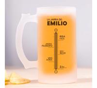 Transparent Gift Jarra de Cerveza Personalizada Día del Padre Nombre Cervezómetro. Jarra Cerveza Personalizada. Regalos Originales para Hombre. Regalos para Padres. Regalo Cumpleaños. Regalos Hombre