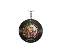 Transparent Gift Llavero Personalizado Spotify Disco Vinilo con Foto y Canción. Regalos para Cumpleaños, Navidad, Aniversario. Regalos Originales para Amigos, Familia y Pareja. Llaveros de Metacrilato