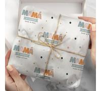 Transparent Gift Papel de Regalo Personalizado con Texto Mamá Colores. Regalo Día de la Madre. Rollo Papel Regalo Cumpleaños Envolver. Regalos Originales para Mujer. Regalos Personalizados para Madres