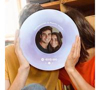 Transparent Gift Placa Spotify Disco de Vinilo Personalizada con Foto y Texto Colores. Regalos Personalizados Familia, Amigos, Pareja. Regalos Originales de Cumpleaños. Cuadros Personalizados con Foto