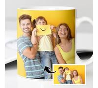Transparent Gift Taza Personalizada con Foto. Tazas Personalizadas con Foto de Cerámica. Regalos Originales para Hombre y Mujer. Regalos Personalizados con Foto. Regalos para Amigas, Pareja, Familia
