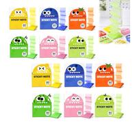 Transparent Glitter Sticky Notes 480 Sheets See-Through Memo Tabs (12PCS)