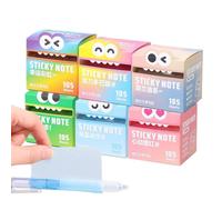 Transparent Glitter Sticky Notes, 630 Sheets Colorful Planning Pads, Cute