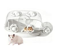 Transparent Hamster Habitat Cage - Dwarf Pet Enclosure with Tunnel Play System, Ventilated Acrylic Living Space Setup Pet Housing System, Modular Durable Clear Cage Habitat Unit For Hamster Gerbil
