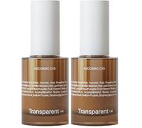 Transparent Lab Ascorbic C15 - Sérum iluminador antiedad (Paquete de 2)