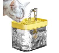Transparent Pet Water Dispenser, Small Medium Dog Water Fountain, Automatic Pet Drinking Fountain, Continuous Water Supply Bowl 17x12.7x14cm / 6.69x5x5.51 Inches for Small Medium Cats and Dogs
