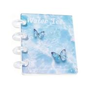 Transparent Photo Organizer, Acrylic Clear Storage Binder, Twenty Inner Pages Visible Display, Journal Tape Small Accessories Collector, Administrative Staff Project Managers