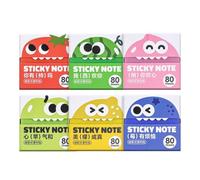 Transparent Pull Out Sticky Notes - Colorful Reusable Index Tabs Dispenser