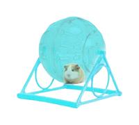 Transparent Running Wheel, Gerbil Exercise Toy, Smooth Spin Ball with Quiet Motion, Clear Activity Spinner, Cage Accessory with Fun Design, Play Equipment for Hamster Chinchilla