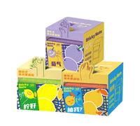 Transparent Sticky Notes - 105ct | 3 Box Pull-Out, Glitter Design