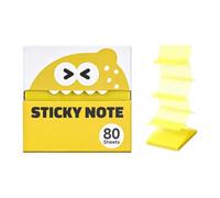 Transparent Sticky Pull Out Sticky Notes,Cute Monster Pattern Sticky Note (lemon)