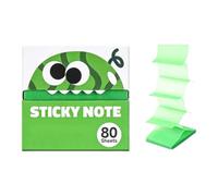 Transparent Sticky Pull Out Sticky Notes,Cute Monster Pattern Sticky Note (Watermelon)