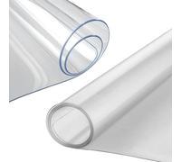 Transparent Table Protector - Frosted Mat 0.7mm Thick, Clear Desk Cover Shield Offering Defense, Flexible Furniture Protection Layer Enhancing Durability | Kitchen Worktops, Home Furniture Car