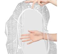 Transparent Table Protector, PVC Round Table Cover, Oil-Resistant Scratch-Resistant Shield with Elastic Strap for Indoor, Garden, Kitchen, Cafe, Workshop, Desk Use, 1 Piece