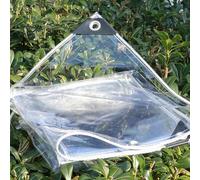 Transparent Tarpaulin, 0.3mm Heavy Duty Tarpaulin Side Panels with Grommets, Weatherproof Outdoor Vinyl Curtains, for Porch, Patio, Gazebo, Balcony(4.5x2.5m)