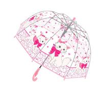 Transparent Umbrella - Windproof Kids Bubble Rain Umbrella With Hook Handle, Clear Dome Canopy For Boys And Girls Ages 2-7, Lightweight Rain Protection For Walking School Park Travel Use