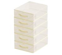 Transparent Wardrobe Storage Bag - Clothing Organizer For Closet, 5 Pieces With Handle | Closet Storage Organizer Clothes Bags For Bedroom Wardrobe Bedding Blankets Fabric Garment Quilt Pillows