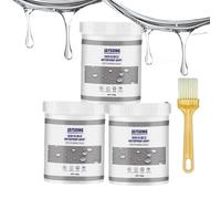 Transparent Waterproof Coating, Adhesive Leak-Proof Polyurethane Powerful Waterproof, Invisible Clear Protective Sealant for Roof Tiles, Brick, Wood, Metal, Concrete, Stone, Rubber, Plastics (3PCS)