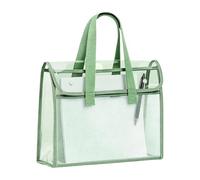 Transparent Waterproof Document Bag - Clear Book Pouches | Transparent File Folder | Large Capacity Waterproof Portable | Document Storage Bag | for Students Teachers, School Office Textbook
