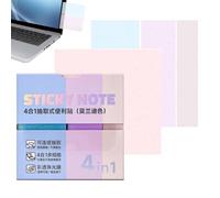 Transparent1 Sticky Notes 4 Sizes 240 Sheets Glitter Out Self-Adhesive1