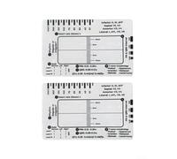 Transparente 7 pasos para ecg Interpretación Regla Herramienta de Medición para Evaluación y Análisis Cardíaco (2pcs)