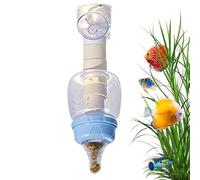 Transparente Acuario Feeder Tool, Vertical Suction Fish Feeding Tube, Tank Dispenser Secure Grip, Clear Feeding Device, Acuario Tool with Precise Flow, Fish Care Accessory for Home Travel