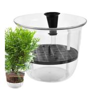 Transparente Auto-Riego Macetas Transparentes Reutilizables | Maceta automática de riego para balcón, patio, invernadero, flores, orquídeas y