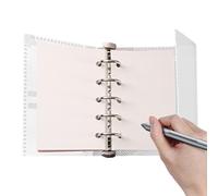 Transparente Binder - 5-Ring Small Protector,M5 Tri-Fold Clear Paper Binder | for Home School Travel Art Management