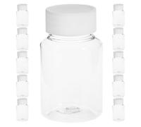 Transparente Botellas de Viaje 22 Piezas Tapa de Plástico, 80ml | Boquilla Ancha y Apertura Amplia, para Acondicionador y Medicinas, Uso Profesional, Almacenamiento en Baño