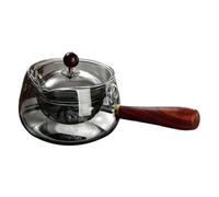 transparente con grupo de preparación - 17 onzas, hervidor de preparación segura para cocina, jarra de filtro extraíble, recipiente artesanal apto para lavavajillas | Servidor de bebidas