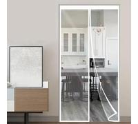 Transparente Cortina Térmica Magnética para Puerta,Cortina Magnética Puerta para Resistente al Viento Protección Aislante Fácil de Instalar