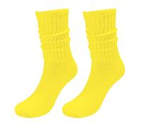 Transparente de color sólido Calcetines deportivos coloridos de algodón ligero Niño Niño Niño 5 Años, amarillo, Talla única