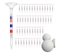 Transparente Golf Tees - Sports Fan Practice Tee, Durable Driving Ball Stand | Clear Golf Support Equipment Set, Flexible Club Swing Target Aid, Perfecto para Golf Course and Park Use